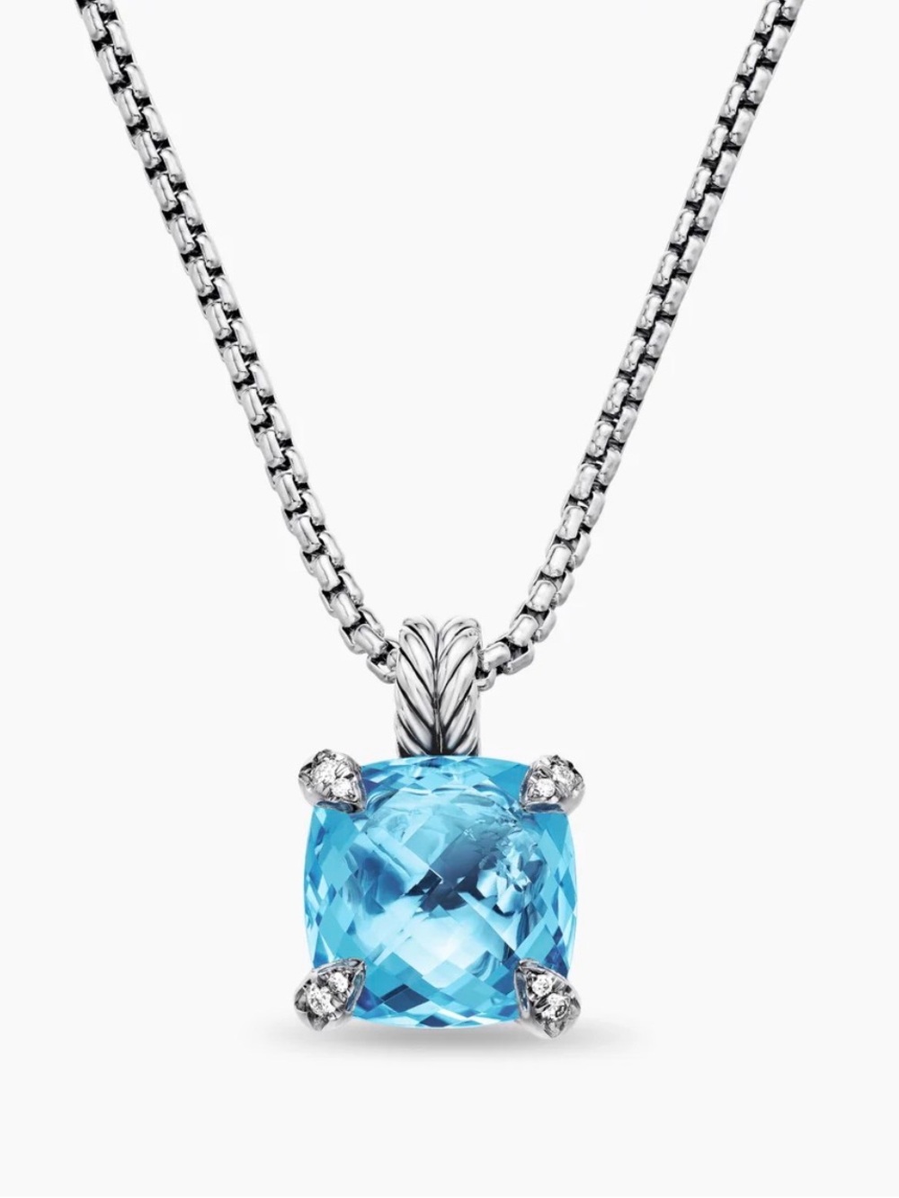 David Yurman Blue Topaz Necklace